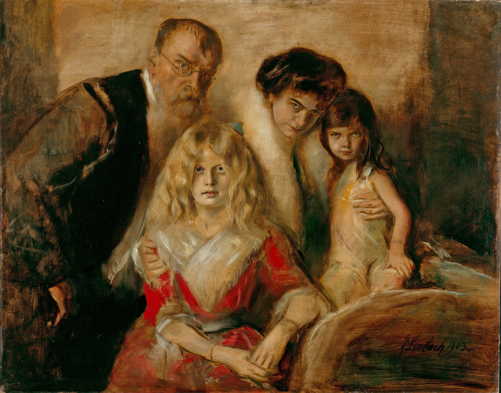 self portrait with family